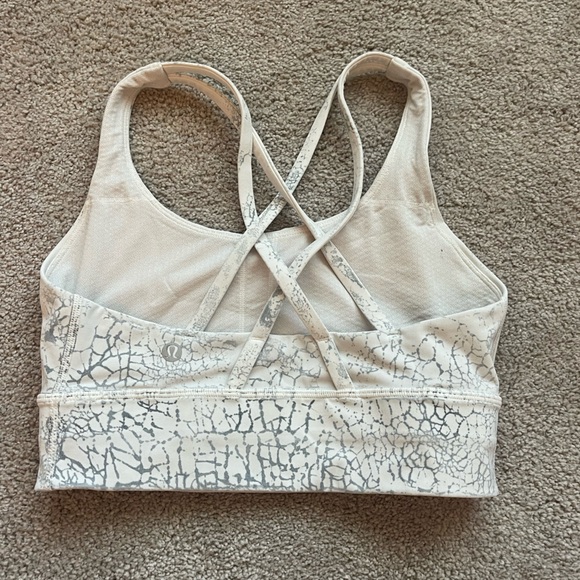 Lululemon Energy Bra in white crackle - Picture 2 of 5